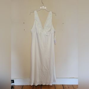 Amsale Ivory satin wedding dress